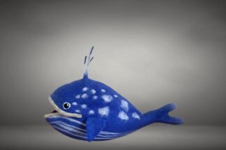 Whale Cat Cave: Handmade Wool Felt Cozy Pet Bed